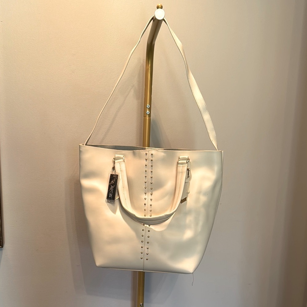 Apr 9 Cream Tote Bag NWT